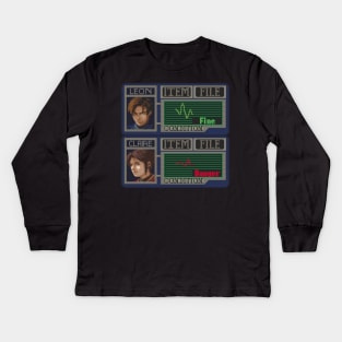 Resident Evil 2 Pixel Art Kids Long Sleeve T-Shirt